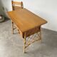 Bureau rotin Louis Sognot et sa chaise