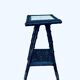 Folk art stool – circa 1890-1900. Rattan & ceramic