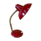 Vintage burgundy red table lamp - 1950s