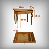 Small walnut console table, Restoration period – early 19th century.