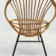 Fauteuil vintage en rotin par Dirk van Sliedregt Rohe Noordwolde 1960 aux Pays-Bas