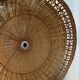 Vintage braided wicker pendant lamp