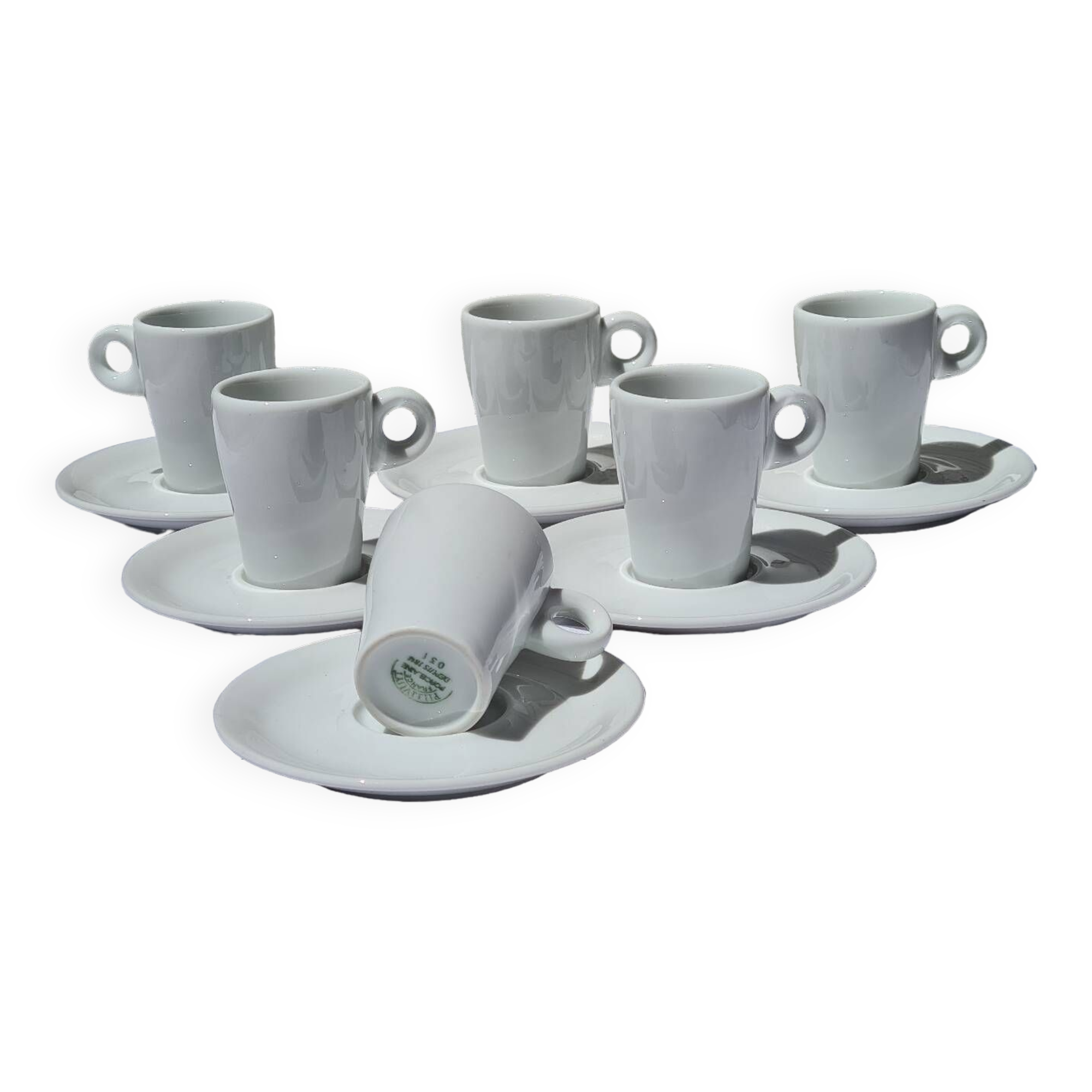 Six Pillivuyt espresso cups
