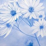 Drawing of daisies. Flowers. Painting of flowers. Drawing of flowers. Daisies drawn in color.