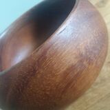 Turned wood bowl
