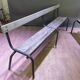 Paire de bancs de ferme