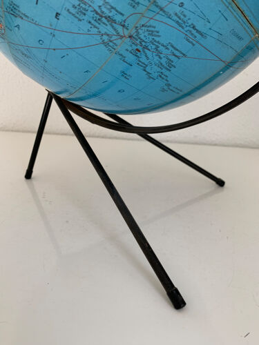 Globe vintage 1960 terrestre mappemonde Girard Barrère - 32 cm