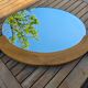 Oval mirror by Guillerme and Chambron