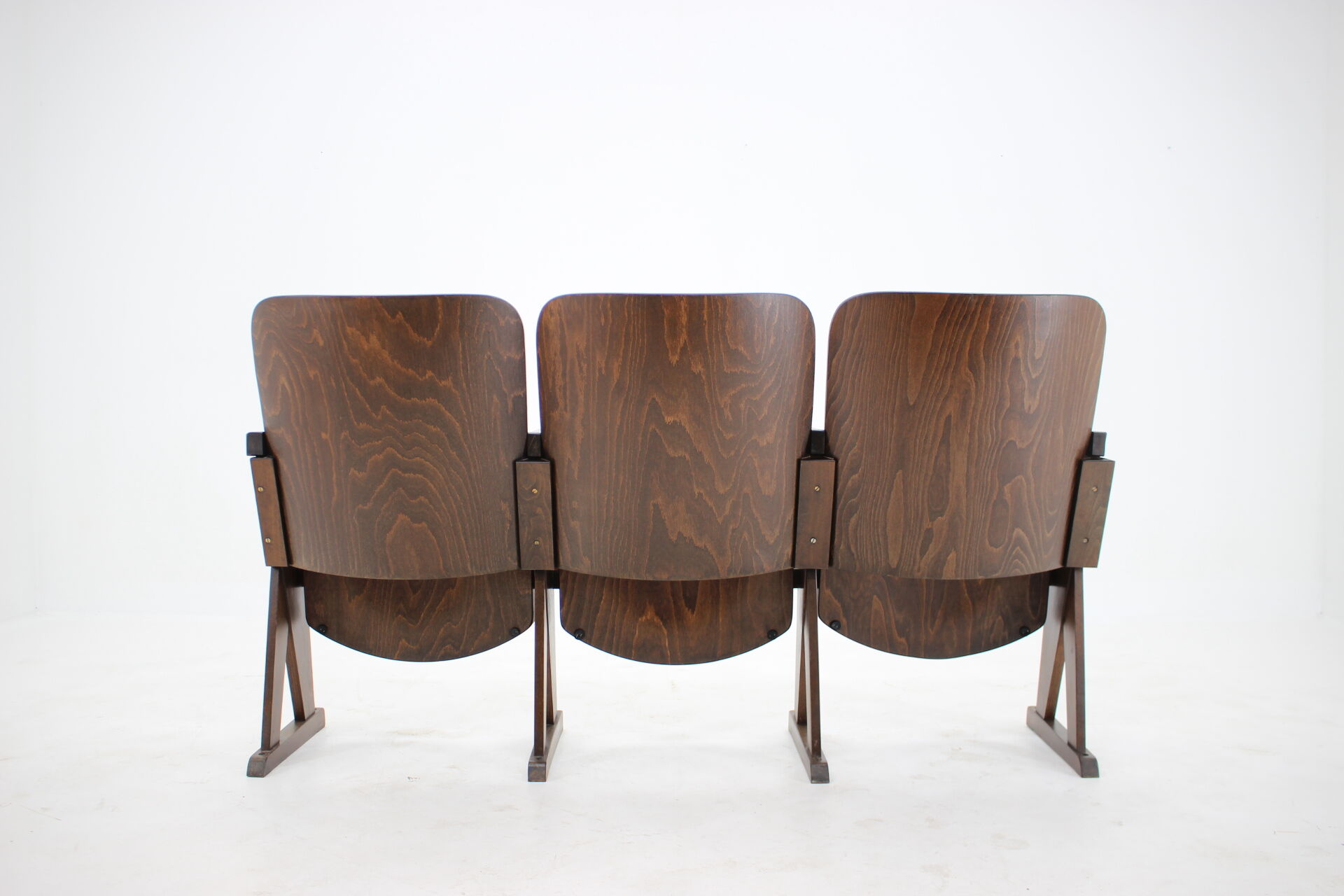 1960s cinema 3-seat bench,czechoslovakia