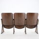 1960s cinema 3-seat bench,czechoslovakia