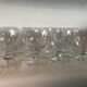 Lot 24 old crystalline glasses blown and bubbled 2 different sizes