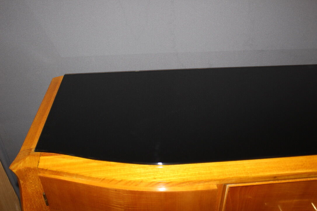 Art Deco period row in light wood circa 1930