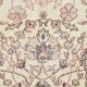 Soft Beige Floral Vintage Rug, One of a Kind Vintage Rug, 277x354 Cm