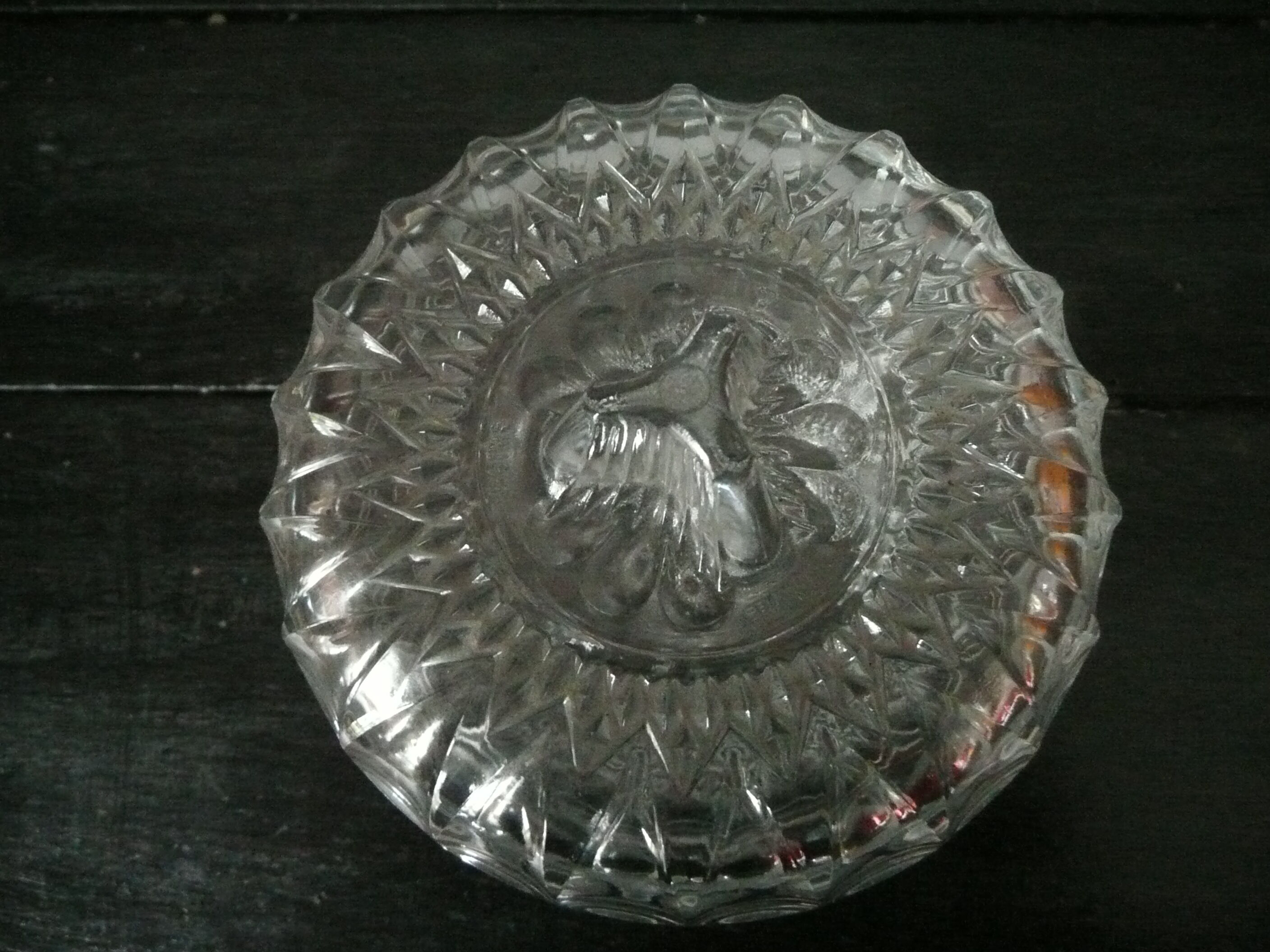 Sucrier ancien en verre