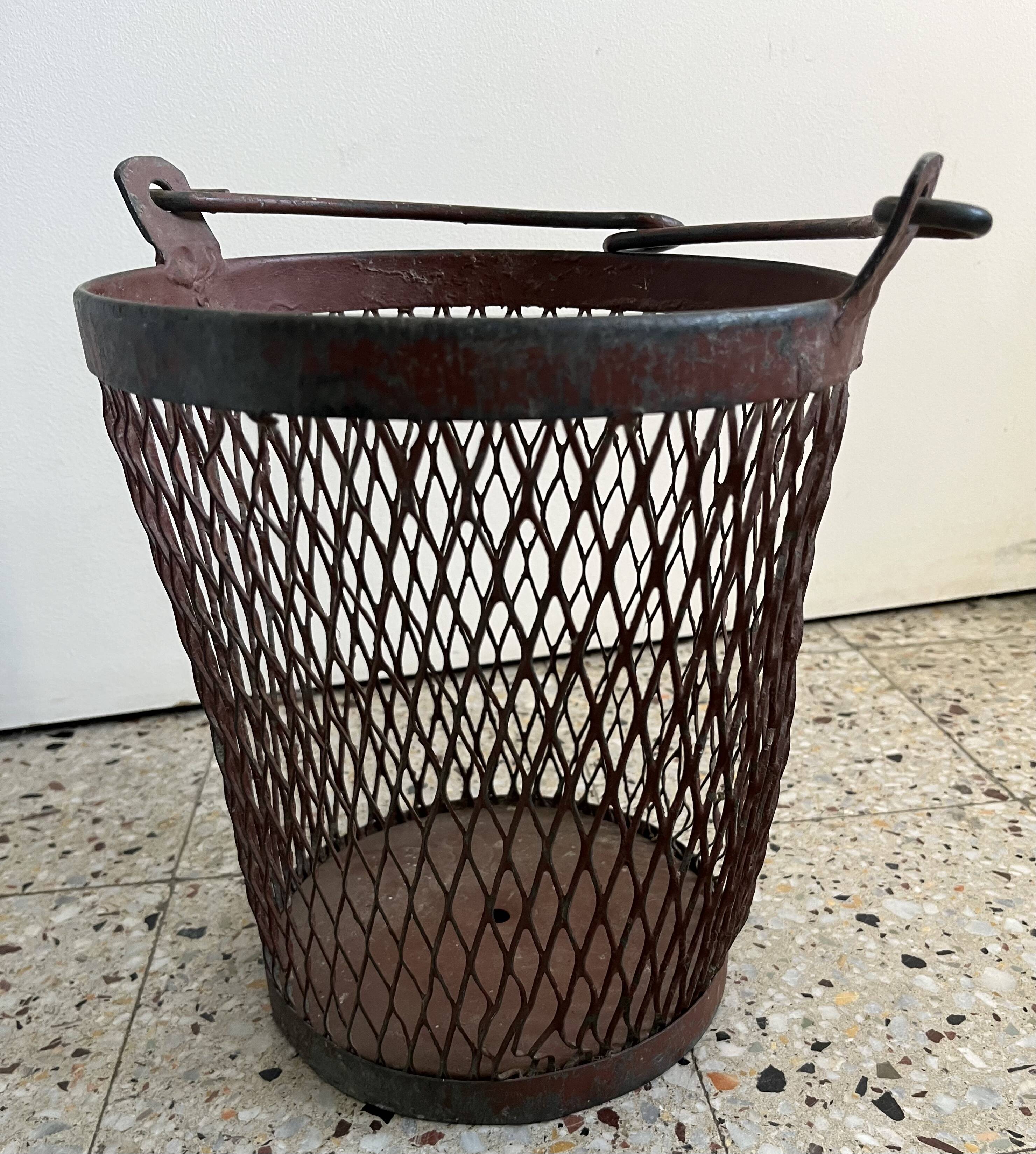 Old coal basket