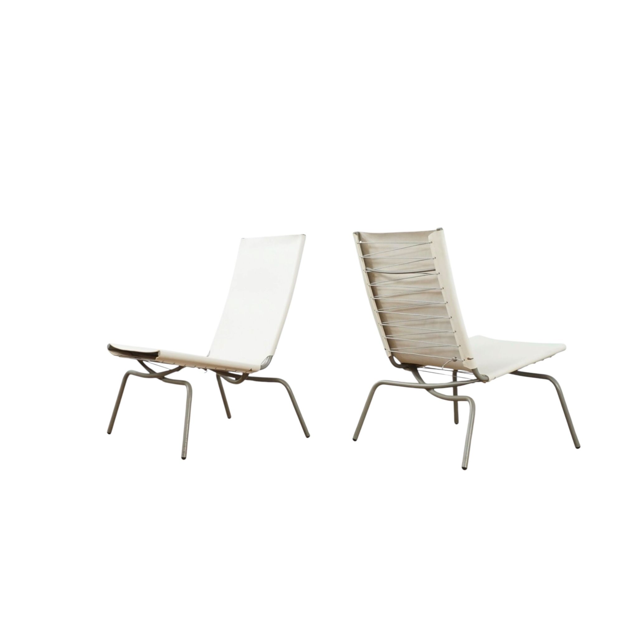 Set of 2 Crossed Legged lounge chairs by Fabiaan van Severen.