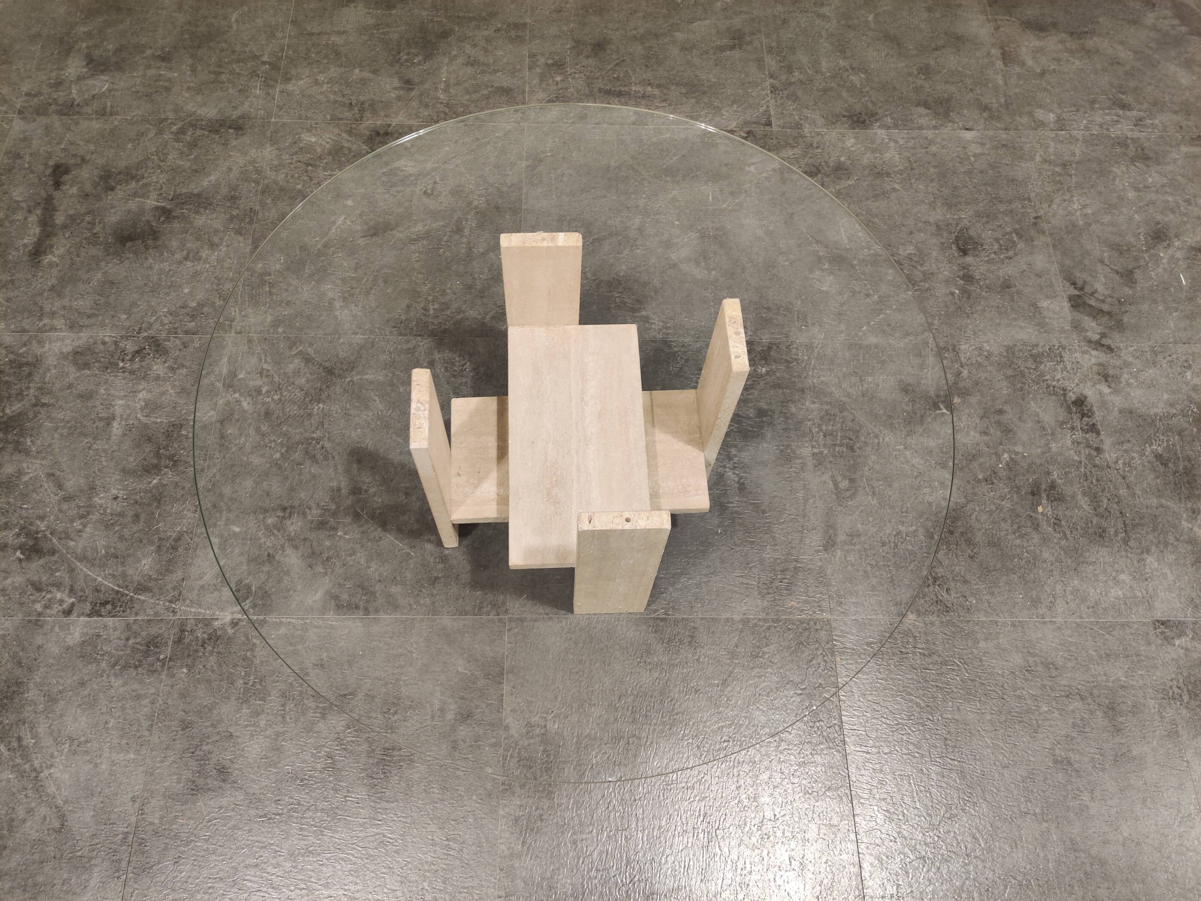 Vintage coffee table by Willy Ballez, 1970s