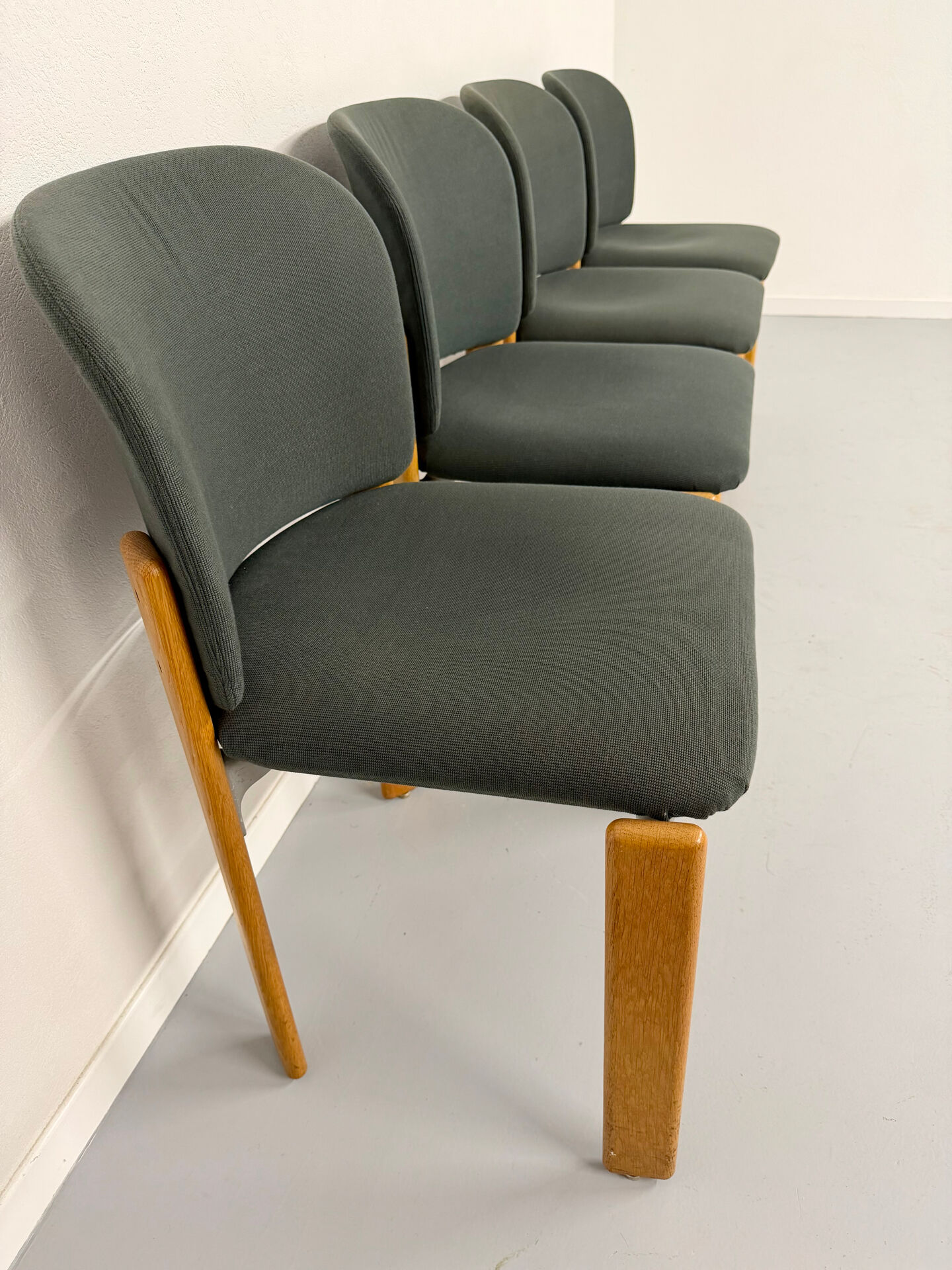 4 vintage Bruno Rey design chairs for Dieticker from the 1970s.
