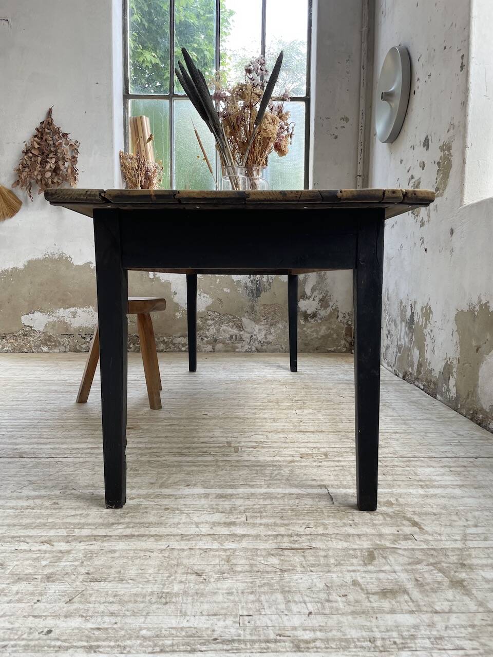 2m pine and oak farmhouse table