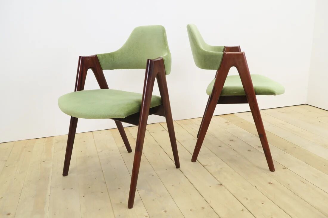 Ensemble de 6 chaises Compass par Kai Kristiansen, années 1960