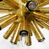 XXL 1960s Space Age brass ceiling lamp by J.T. Kalmar with 43 arms | 66 cm