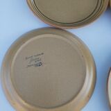 Set de 4 assiettes plates Sarreguemines en grès