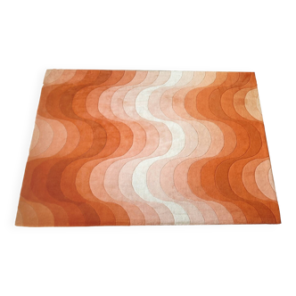 Tapis VERPAN Wave Rug Orange