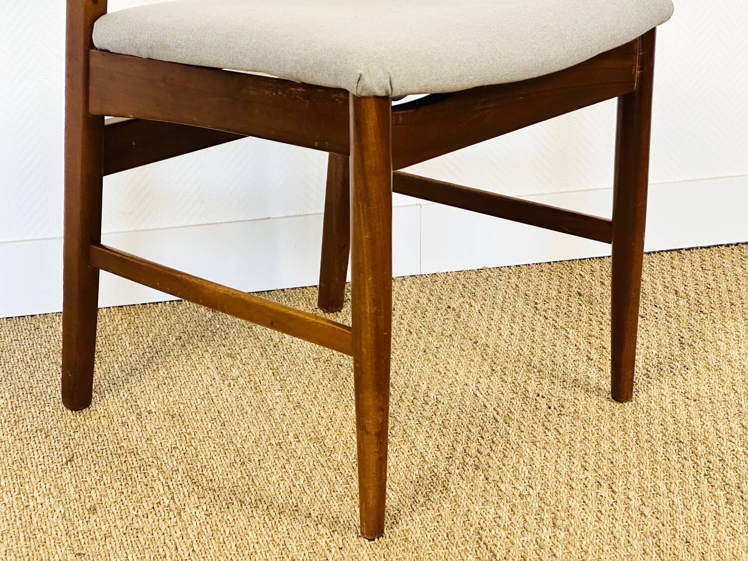 4 Scandinavian teak chairs 1960