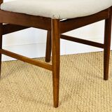4 Scandinavian teak chairs 1960