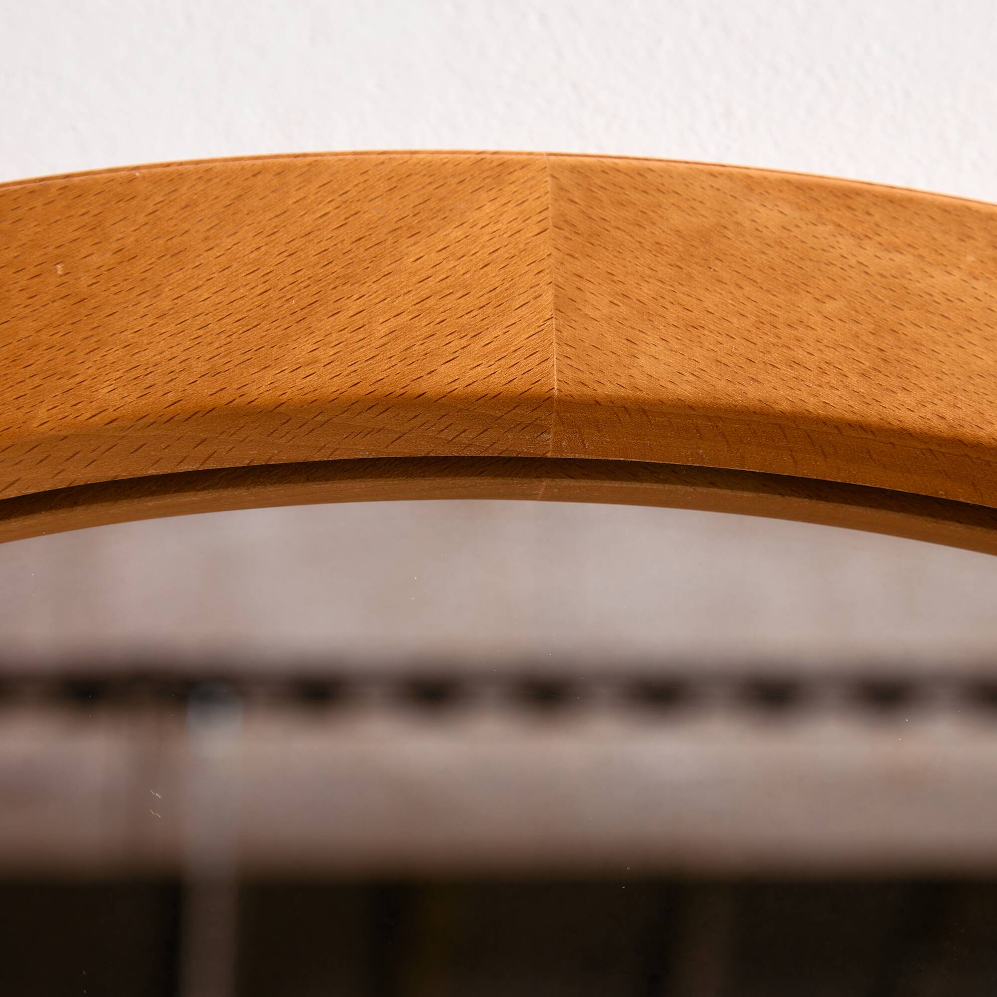 Beech framed mirror by Aksel Kjersgaard