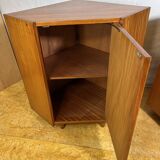 Mid-Century Retro Vintage Teak Pair of Corner Cabinets – 1960s Danish Desig