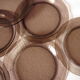 Lot 12 plates Vereco Glass soaked brown vintage brown
