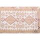 Vintage Turkish Oushak handmade cotton pink wool kilim area rug 120x165