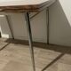wooden table with metal legs – 1960s/70s