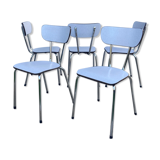 Set of 5 grey formica chairs