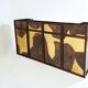 Large oxidized and patinated brass bar by Isabelle and Richard Faure 1970