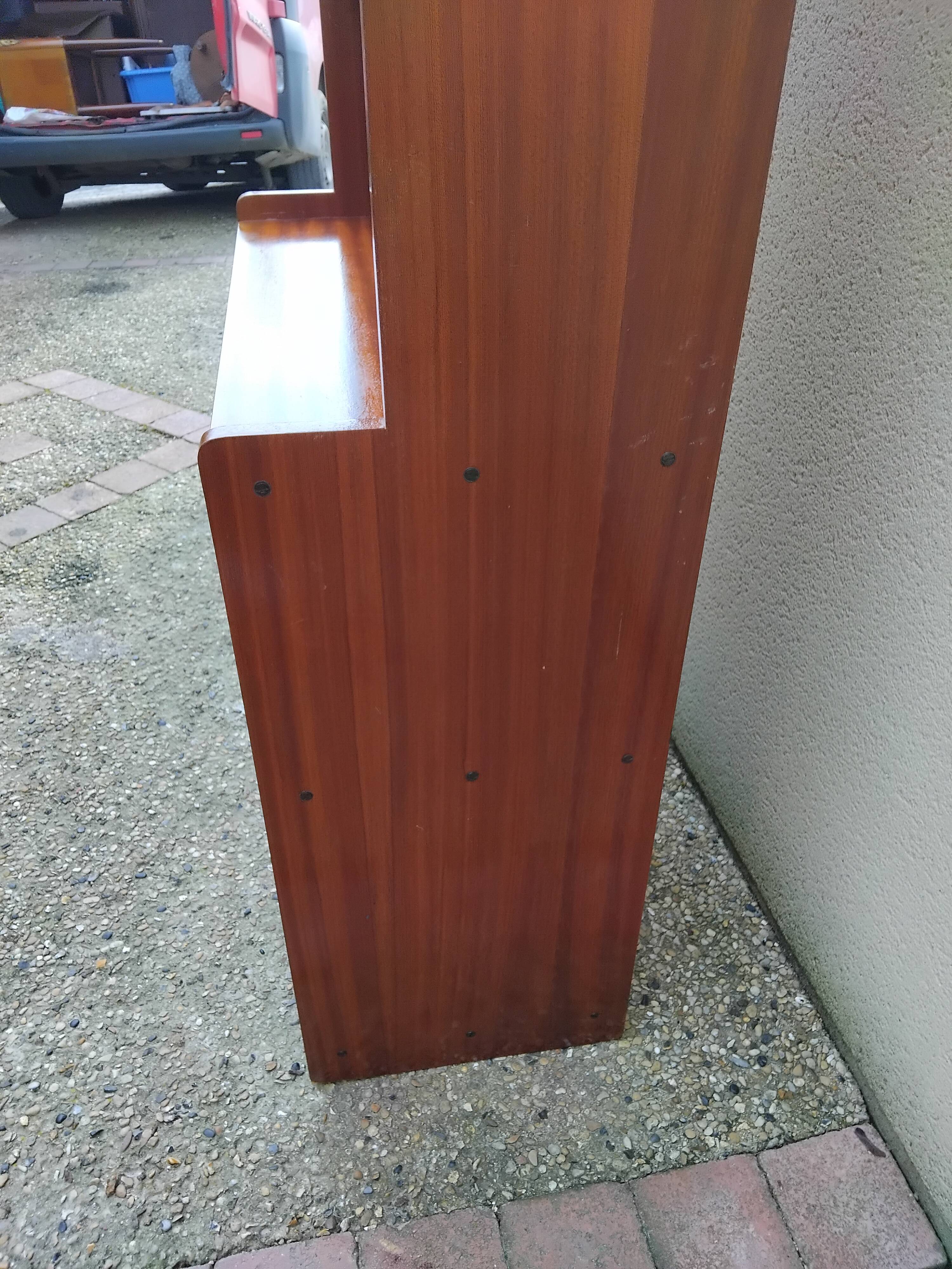 Vintage Scandinavian-style teak bookcase