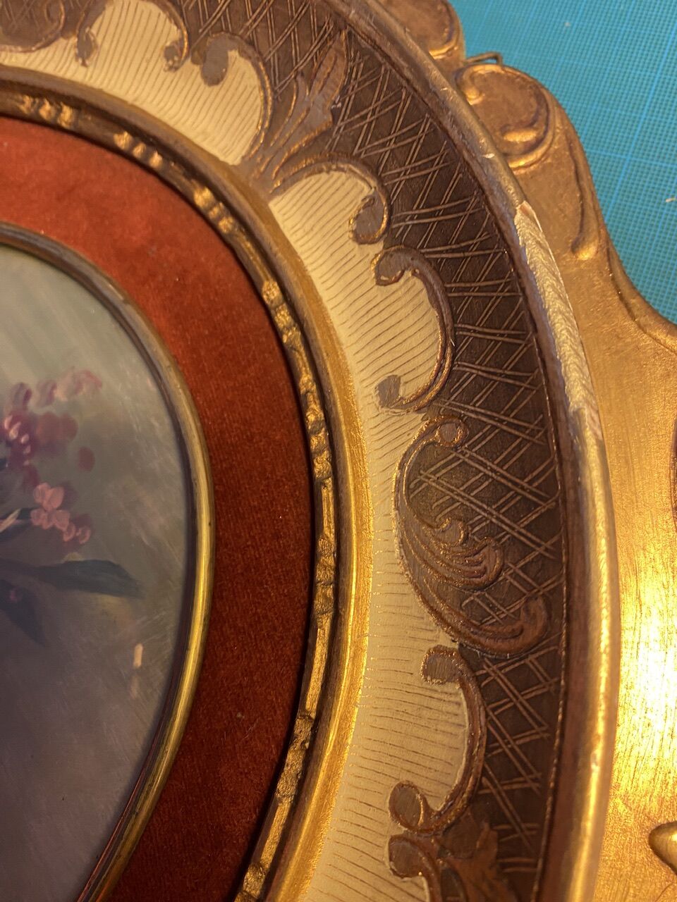 Old painting, still life with wild flowers signed XX century