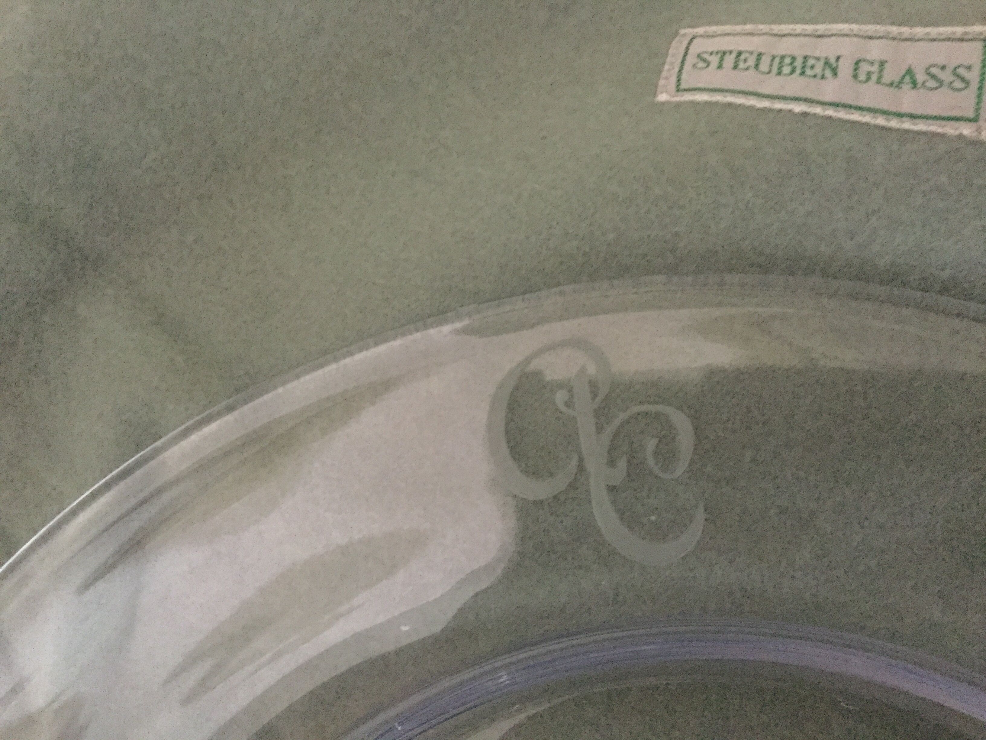 Steuben Glass Plates 1930