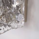 Wall lamp ice glass "bark".