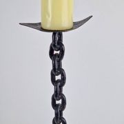Brutalist Chain Floor Candleholder from Franz West, France, 1960s