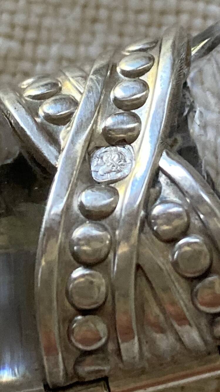 2 carafes en cristal et argent massif