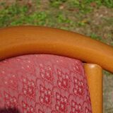 Beech and fabric chair