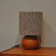 Wood and wool lamp