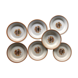 Lot of 7 plates