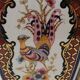 Hexagonal Chinese Vase. Imari style. Peacock/peacock and floral patterns. High 36 cm