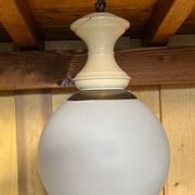 Opaline ball pendant from the 1950s