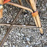 Set of 4 chairs of "bistro" in natural rattan