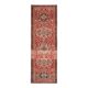 1970s Vintage Turkish Oushak Handmade Wool Cotton Red Runner Rug 101x305