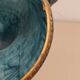 Vintage turquoise decorative vase – Mediterranean artisanal earthenware